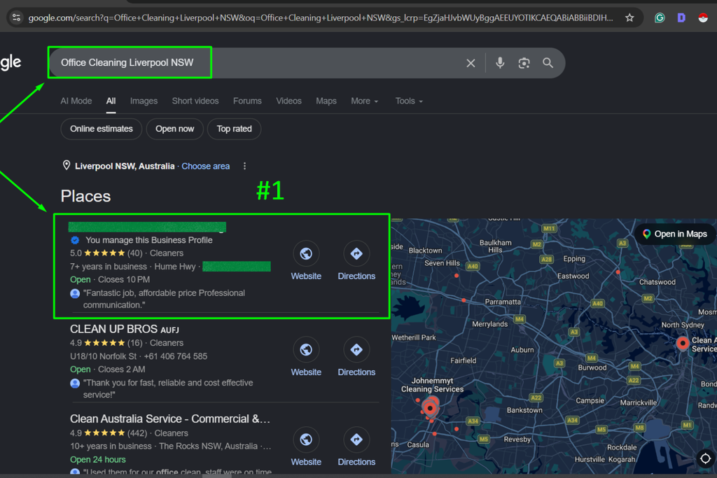 #1 Google Maps Ranking
