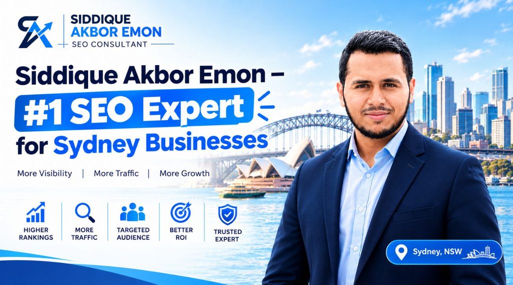 Siddique Akbor Emon – #1 SEO Expert Sydney
